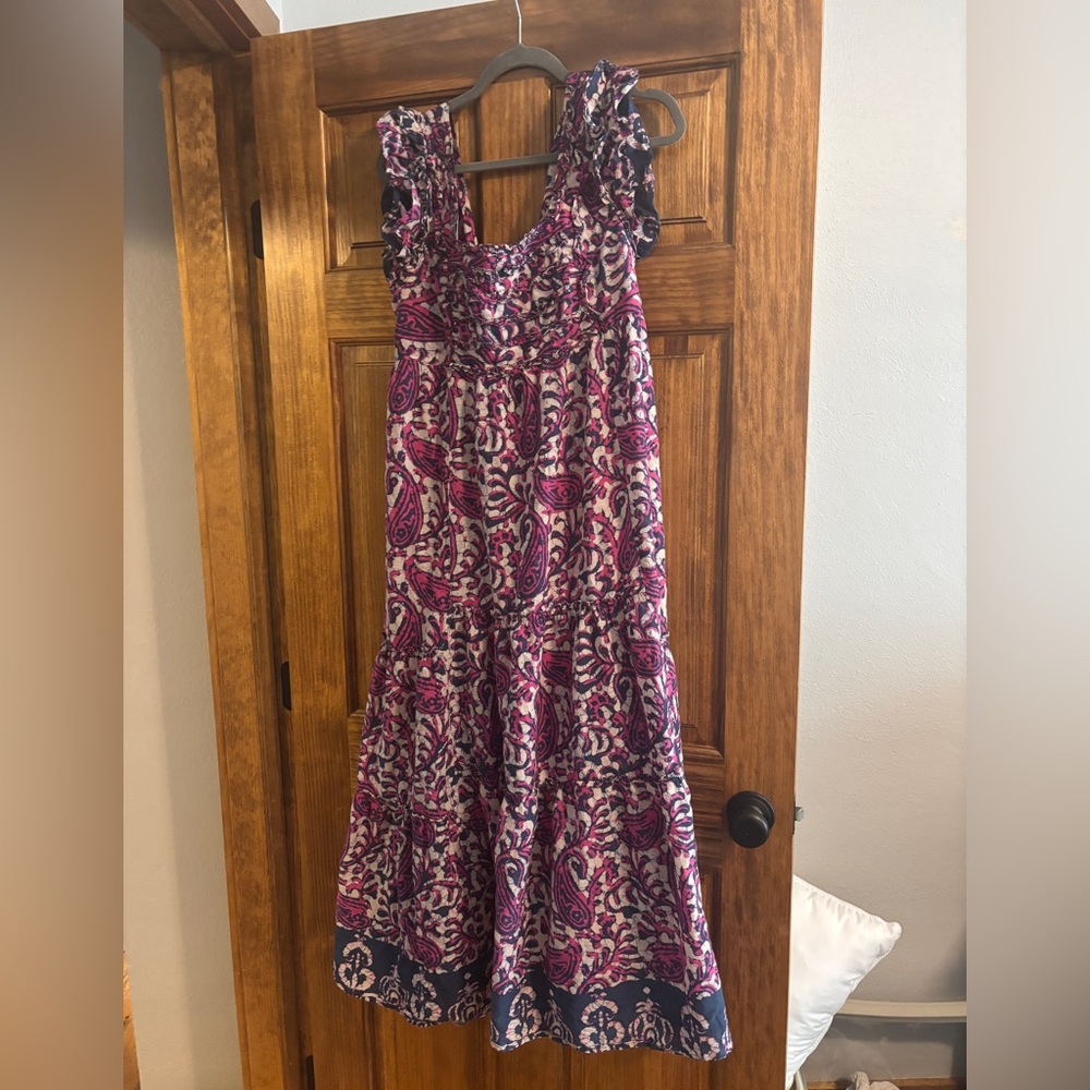 House of Harlow 1960 tie back cotton dress size M - Picture 4 of 6